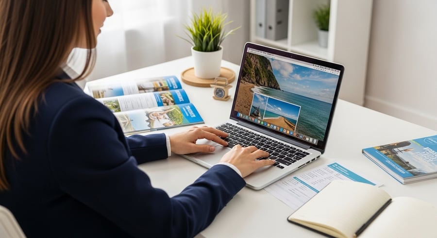 travel agent in training 