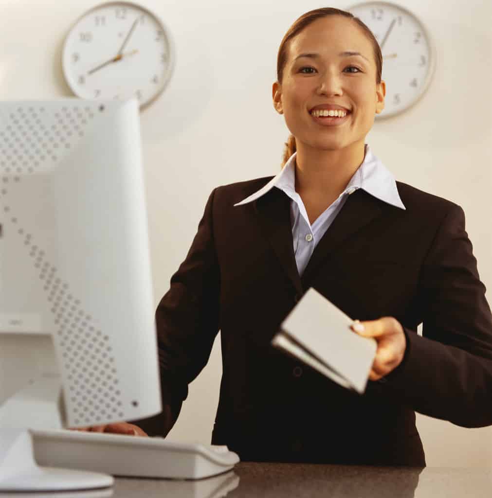 Smiling Receptionist