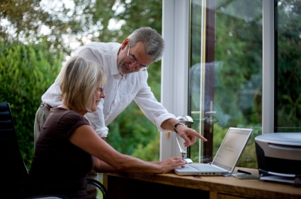 work at home couple