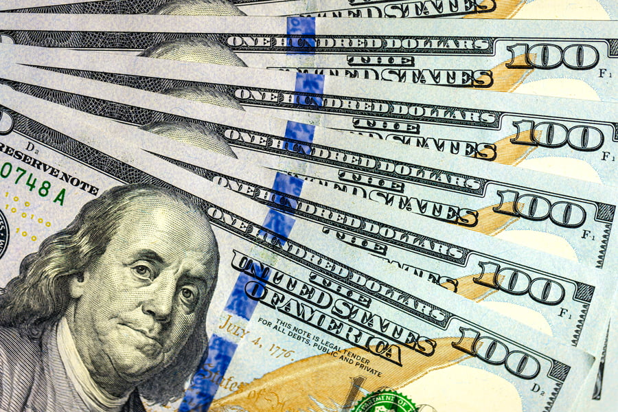 100 dollar bills