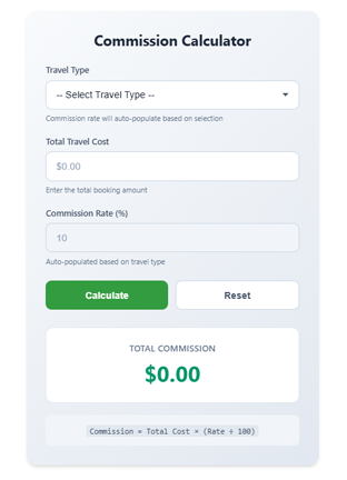 Commissions Calculator