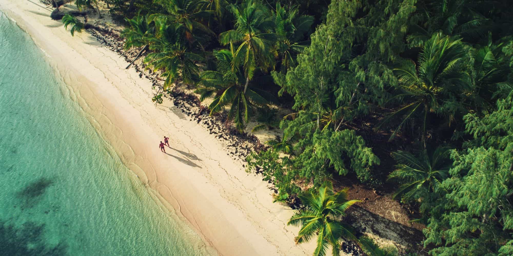 Walking on Beach